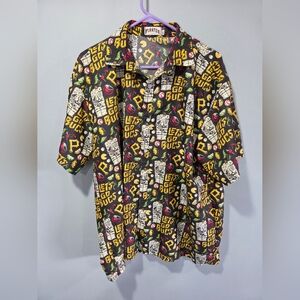 MLB Pittsburgh Pirates Hawaiian Button Up Shirt  Men’s XL Baseball